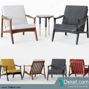 3D Model Arm Chair Free Download 643