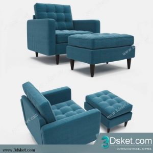 3D Model Arm Chair Free Download 644