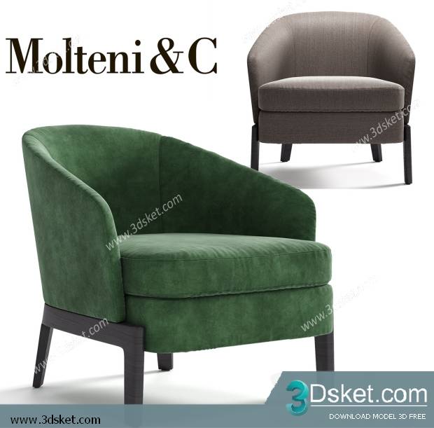 3D Model Arm Chair Free Download 646