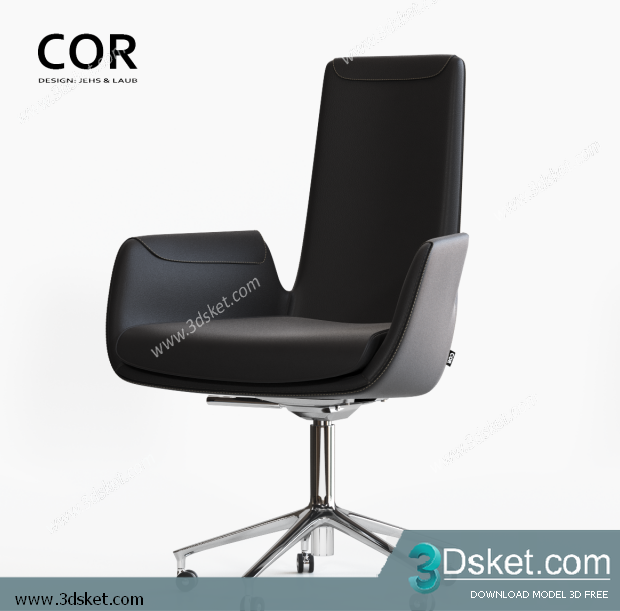 3D Model Arm Chair Free Download 650