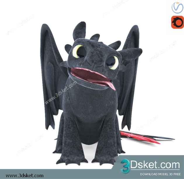 3D Model Creature Free Download 002