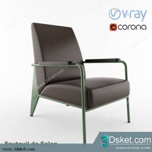 3D Model Arm Chair Free Download 652