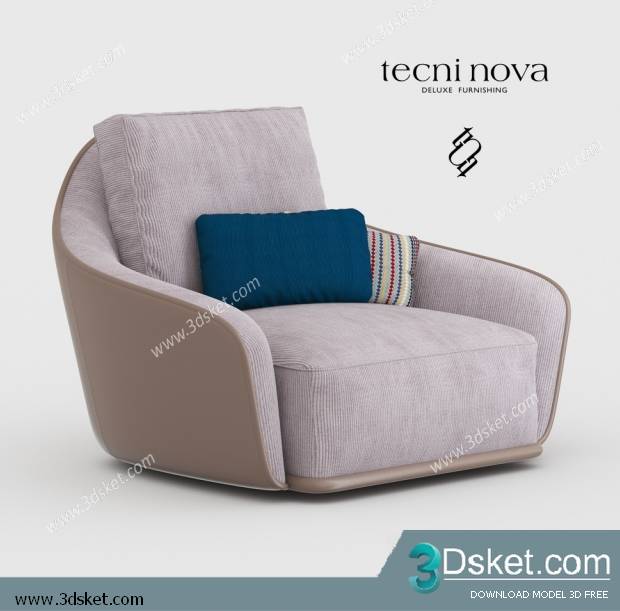 3D Model Arm Chair Free Download 655