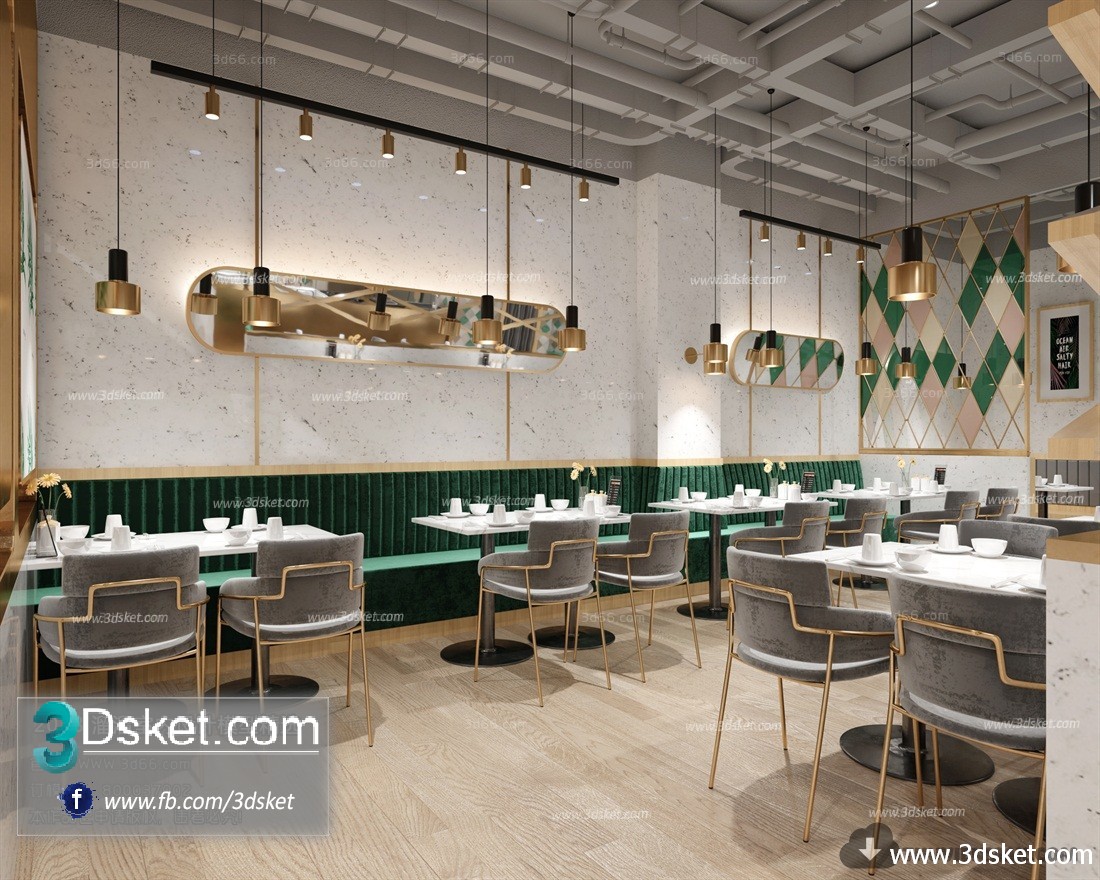 3D Interior Model Living room A003 Scene 3dsmax