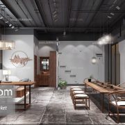 3D Interior Model Restaurant Coffee C005 Scene 3dsmax