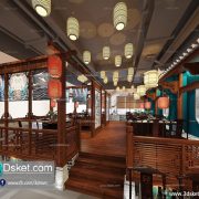3D Interior Model Restaurant Coffee C010 Scene 3dsmax