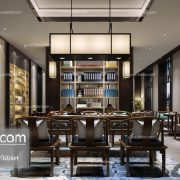 3D Interior Model Restaurant Coffee C011 Scene 3dsmax