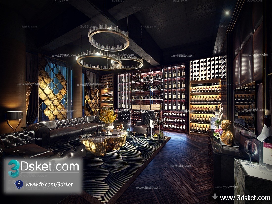 3D Interior Model KTV Room 011 Scene 3dsmax