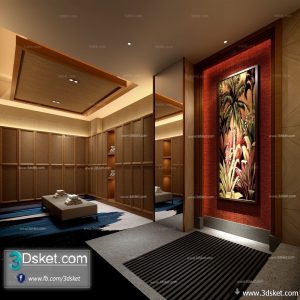 3D Interior Model Massage Room 013 Scene 3dsmax