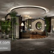 3D Interior Model Restaurant Coffee F004 Scene 3dsmax