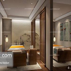 3D Interior Model Massage Room 018 Scene 3dsmax