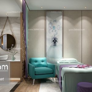 3D Interior Model Massage Room 019 Scene 3dsmax