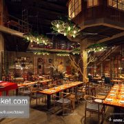 3D Interior Model Restaurant Coffee H012 Scene 3dsmax