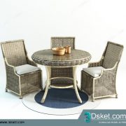 3D Model Table Chair Free Download 0343