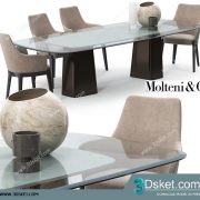 3D Model Table Chair Free Download 0346