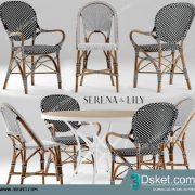 3D Model Table Chair Free Download 0347
