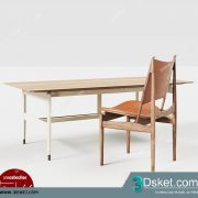3D Model Table Chair Free Download 0350