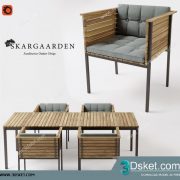 3D Model Table Chair Free Download 0352