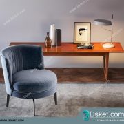 3D Model Table Chair Free Download 0355