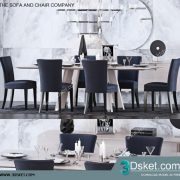 3D Model Table Chair Free Download 0356