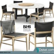 3D Model Table Chair Free Download 0364