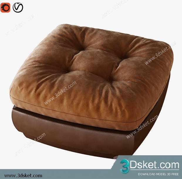3D Model Other Soft Seating Free Download Ghế mềm 087