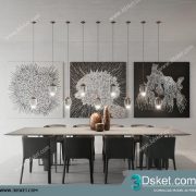 3D Model Table Chair Free Download 0370