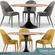 3D Model Table Chair Free Download 0373