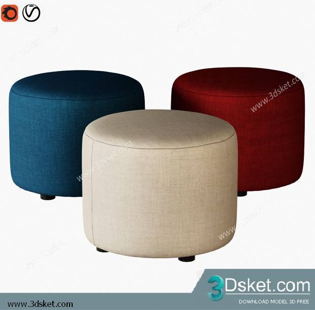 3D Model Other Soft Seating Free Download Ghế mềm 089