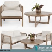3D Model Table Chair Free Download 0381