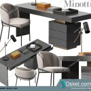 3D Model Table Chair Free Download 0385