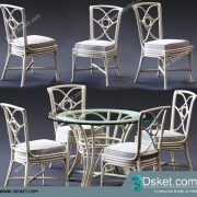 3D Model Table Chair Free Download 0388