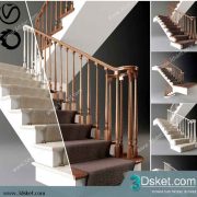 3D Model Staircase Free Download 027