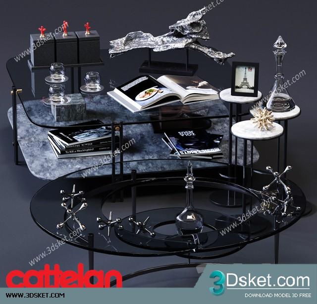 3D Model Table Chair Free Download 0399