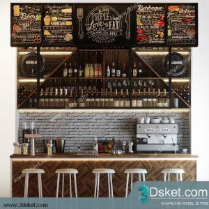 3D Model Restaurant Free Download 011