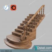 3D Model Staircase Free Download 030