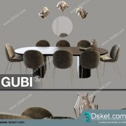 3D Model Table Chair Free Download 0408