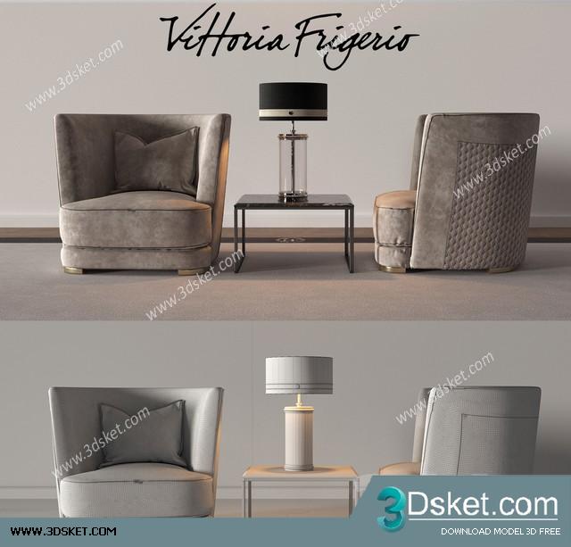 3D Model Table Chair Free Download 0409