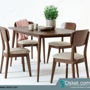 3D Model Table Chair Free Download 0412