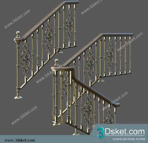 3D Model Staircase Free Download 031