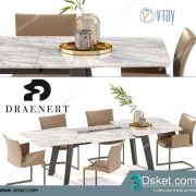 3D Model Table Chair Free Download 0419