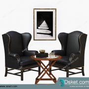 3D Model Table Chair Free Download 0423