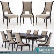 3D Model Table Chair Free Download 0424