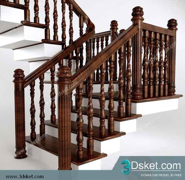 3D Model Staircase Free Download 032