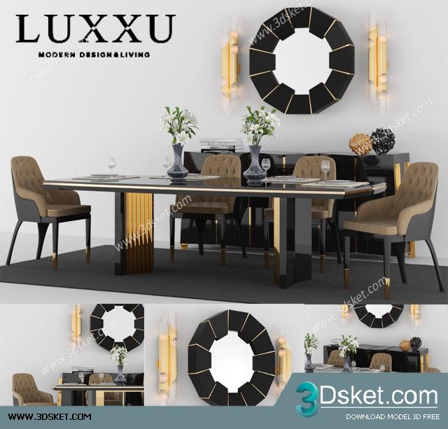 3D Model Table Chair Free Download 0434