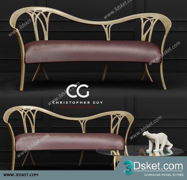 3D Model Table Chair Free Download 0435