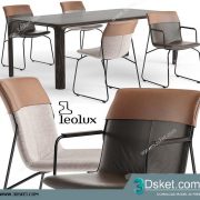3D Model Table Chair Free Download 0437