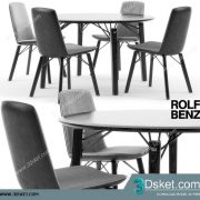 3D Model Table Chair Free Download 0448