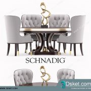3D Model Table Chair Free Download 0451