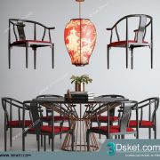 3D Model Table Chair Free Download 0455